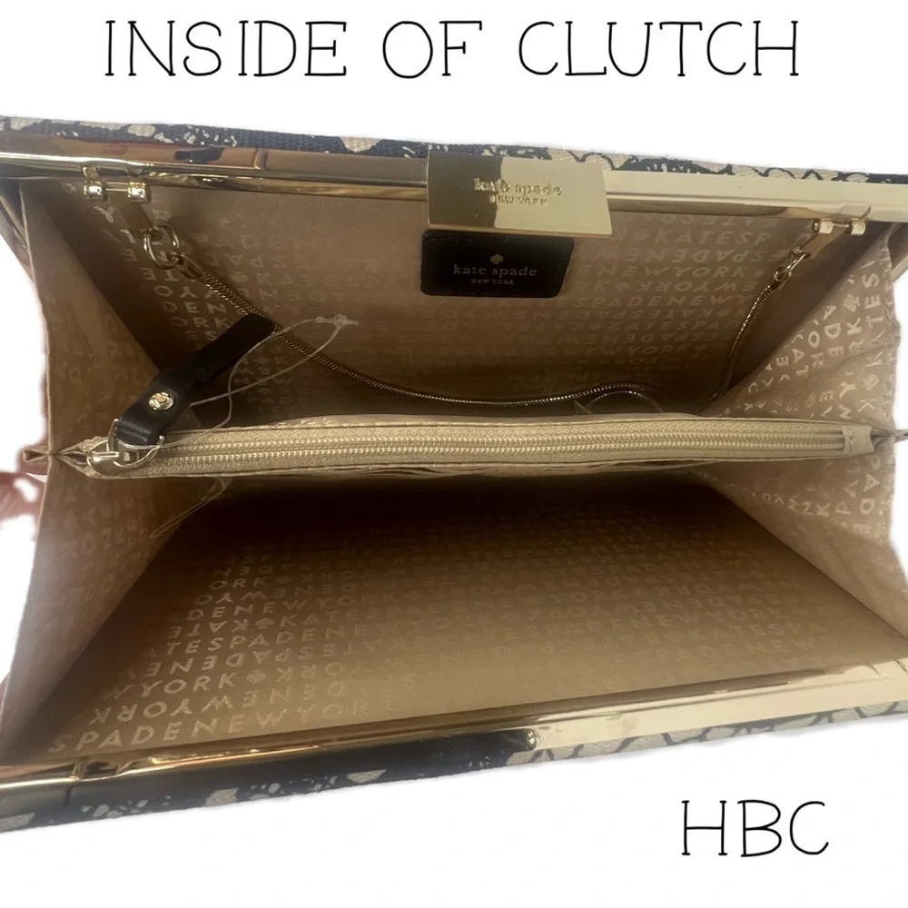 Kate Spade Y2K Lace New York Azalea Street Emanuelle, Spanish Book Clutch Bag